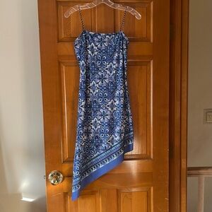 Blue Patterned Dress